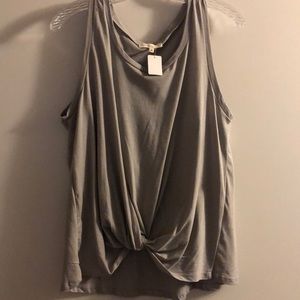 Wasabi+Mint Tie Front Tank Top